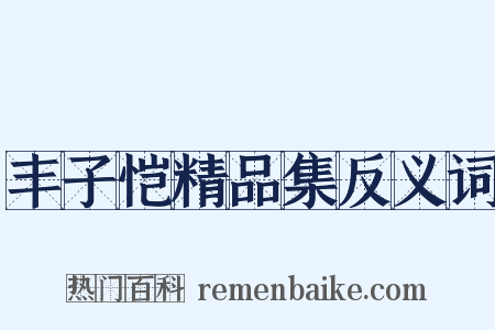 丰子恺精品集反义词是什么意思的图片